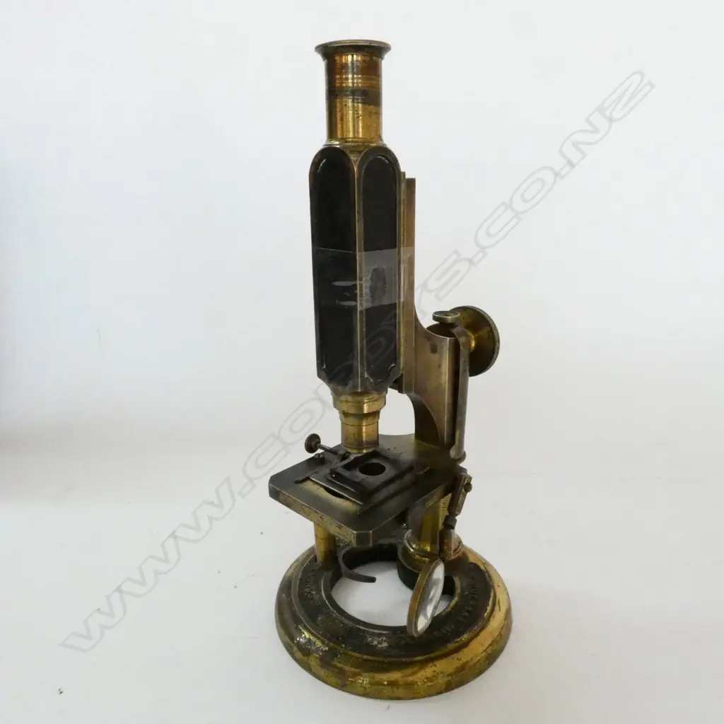 SMITH BECK & BECK UNIVERSAL MICROSCOPE IN PARTS & PARTS ABSENT, IN BOX Image 1++
